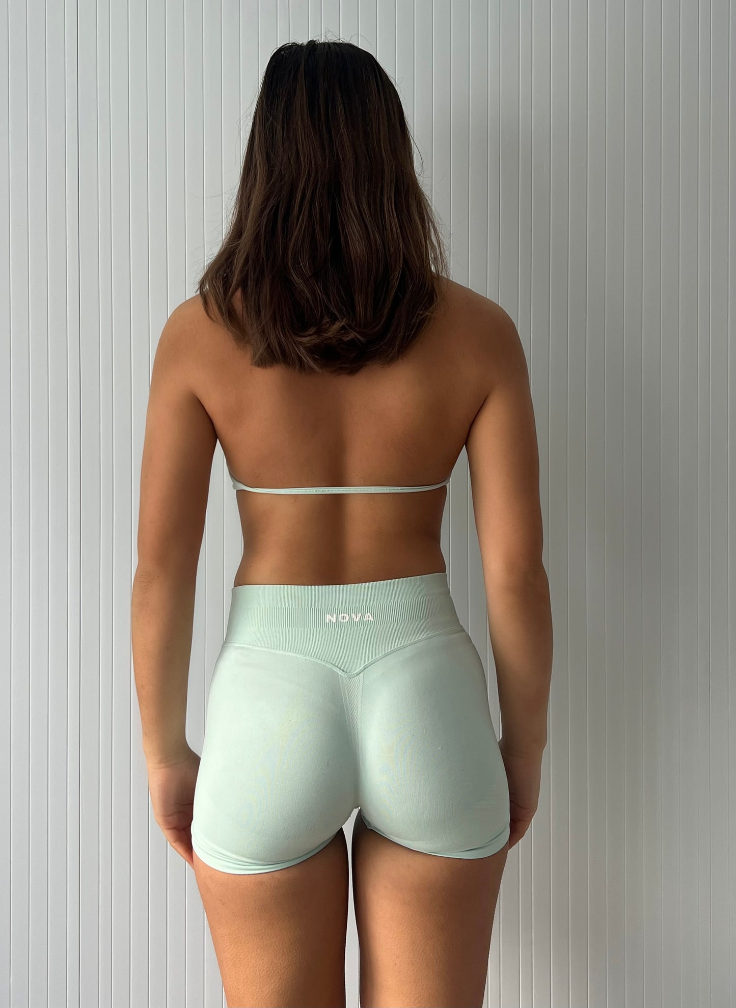 Invisible Scrunch Shorts - Light Green