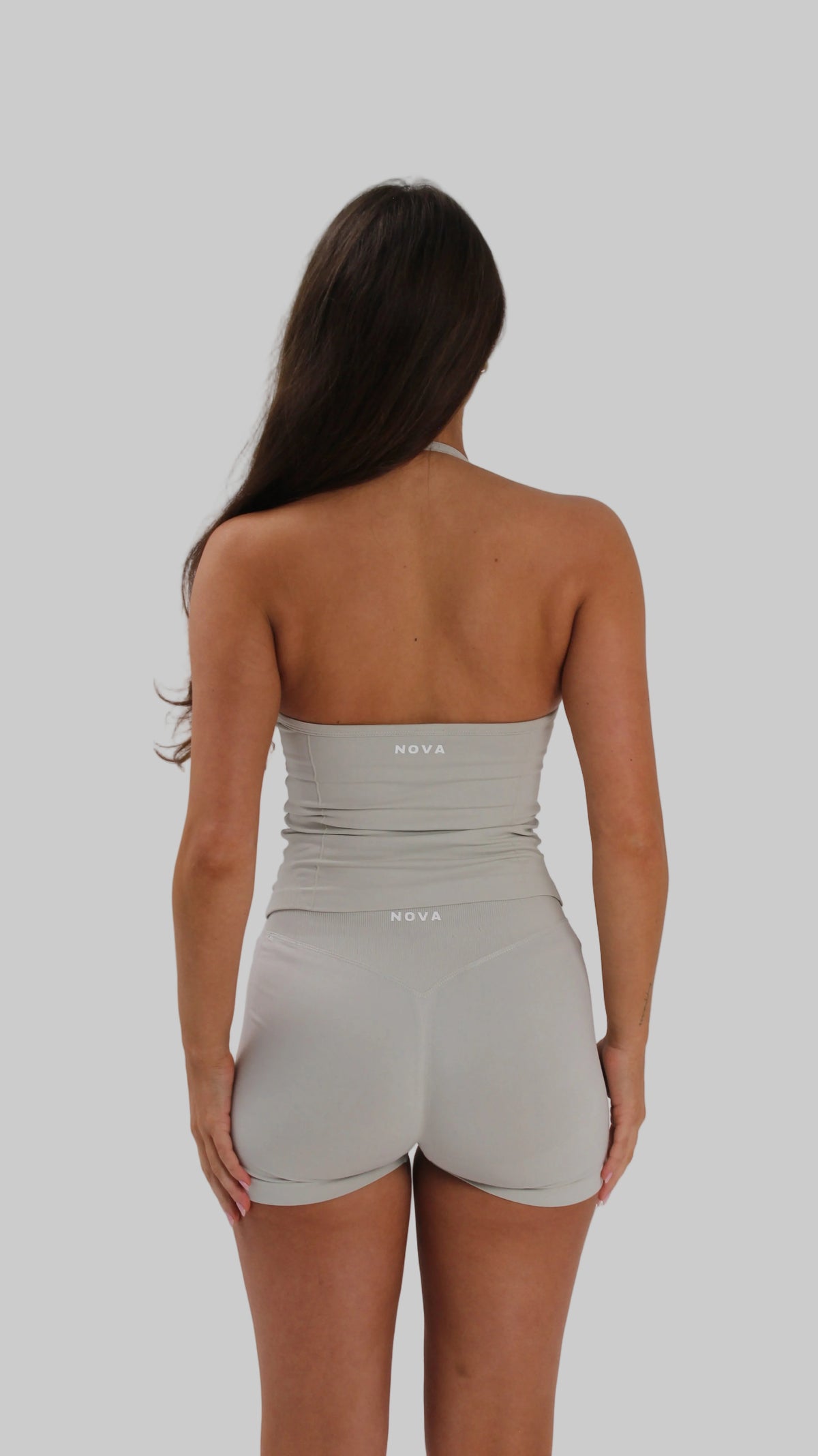 Backless Halter Tank - Ivory