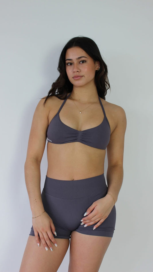 Halter Bra - Grey